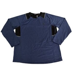 Spyder Active Mens Large ProWeb Long Sleeve Performanceā Shirt Navy Blue